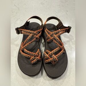 Chaco Women's ZX/2 Classic Sandals - Brown and Orange